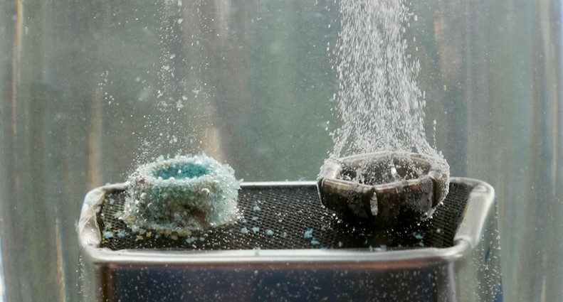Battery in water